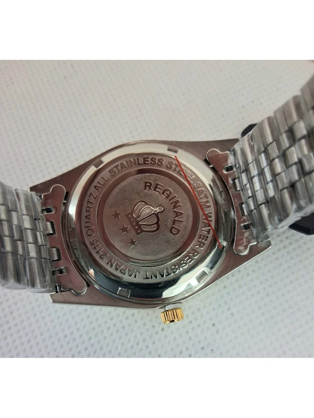 NEW IN BOX Men's Reginald 36mm Real Diamond Presidential Date Watch